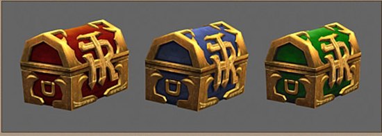 The three grades of Mastery Box that drop from renewed event maps