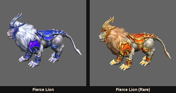 The Fierce Lion Guardian and its rare colourway