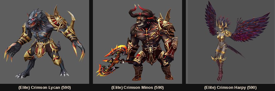 The elite versions of the Kethotum monsters