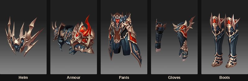 An early Illusion Knight armour set