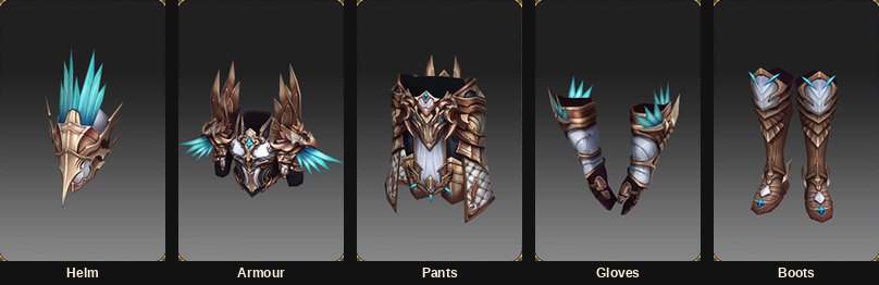 Brilliant Illusion Knight armour, the level 1,300 tier