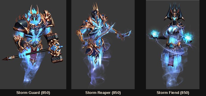 The three Tormenta Island monsters