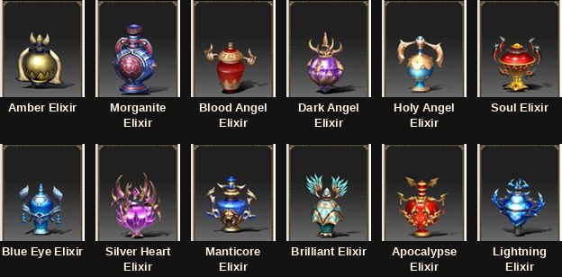 Alchemist elixirs, the off-hand weapon of the new Mu Online class