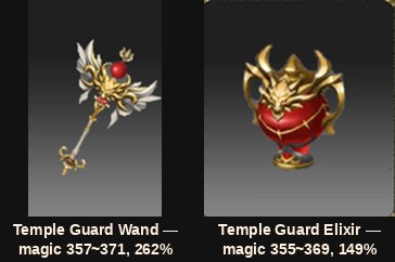The Temple Guard Wand and Elixir for the Alchemist class