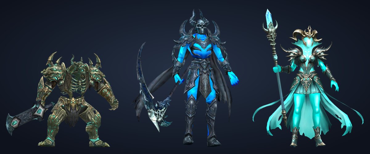 Specter Knight, Specter Scythe และ Specter Sorcerer มอนสเตอร์ใน Arcana Library ของ MU Online Season 22
