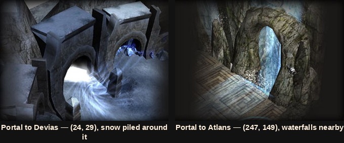 The two portals into Elbeland in Mu Online Season 3