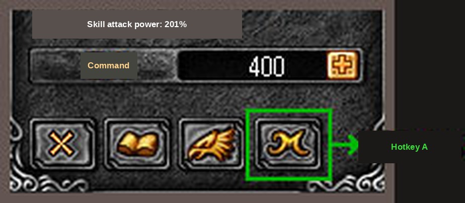 The Master Level skill tree button in Mu Online Season 3