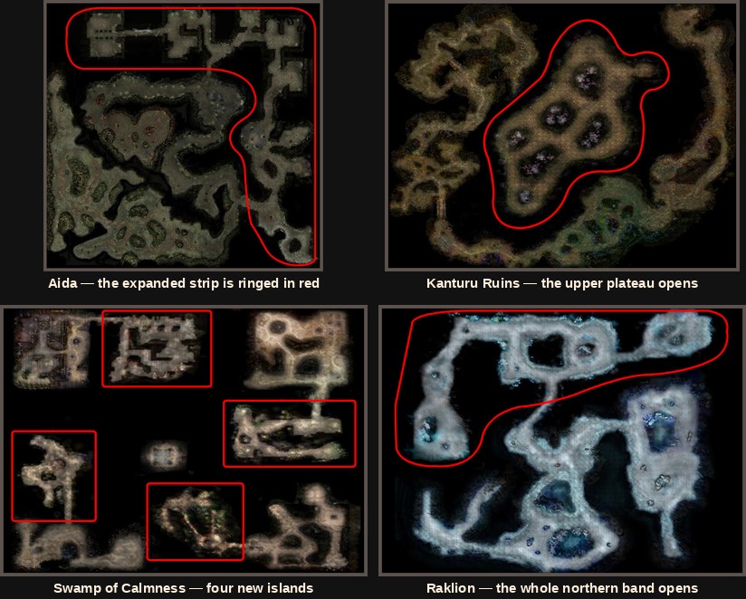 The four hunting grounds expanded in Mu Online Season 5 Part 4