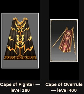 The Cape of Fighter and Cape of Overrule for the Rage Fighter