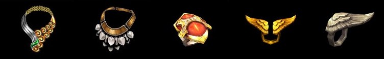 Necklace of Agony, Solid Symbol, Ring of Ultimatum, Protector Protection Ring and Protection Ring