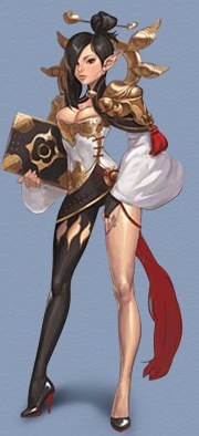 NPC Elin in Lorencia market, the Battle Core entry NPC